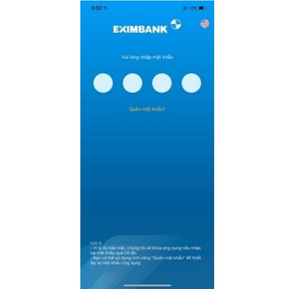 cách đổi mã pin eximbank trên điện thoại