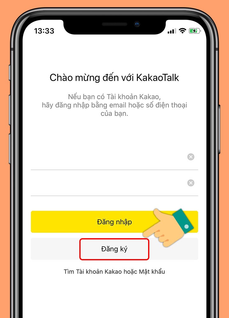 Cách đăng ký KakaoTalk bằng Gmail