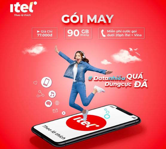 Gói đăng ký mạng sim iTel ngày