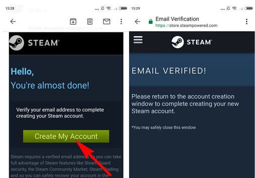 Cách đăng ký Steam trên điện thoại