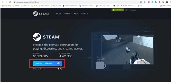 Cách đăng ký Steam trên máy tính