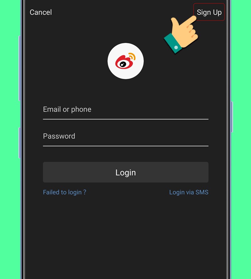 Cách đăng ký Weibo bằng Gmail trên điện thoại 4