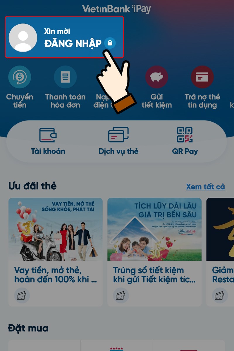 Cách truy cập Vietinbank iPay trên điện thoại