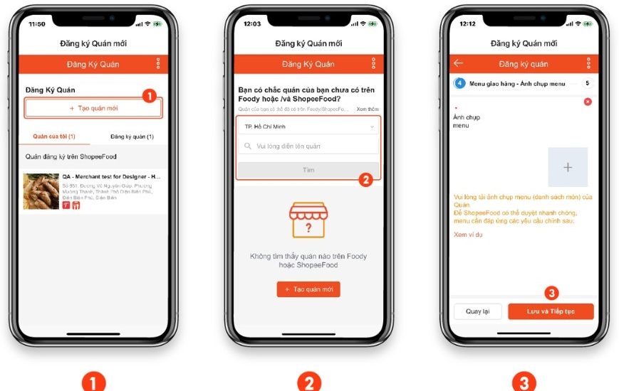 Cách đăng ký bán hàng trên ShopeeFood online qua app Shopee Partner