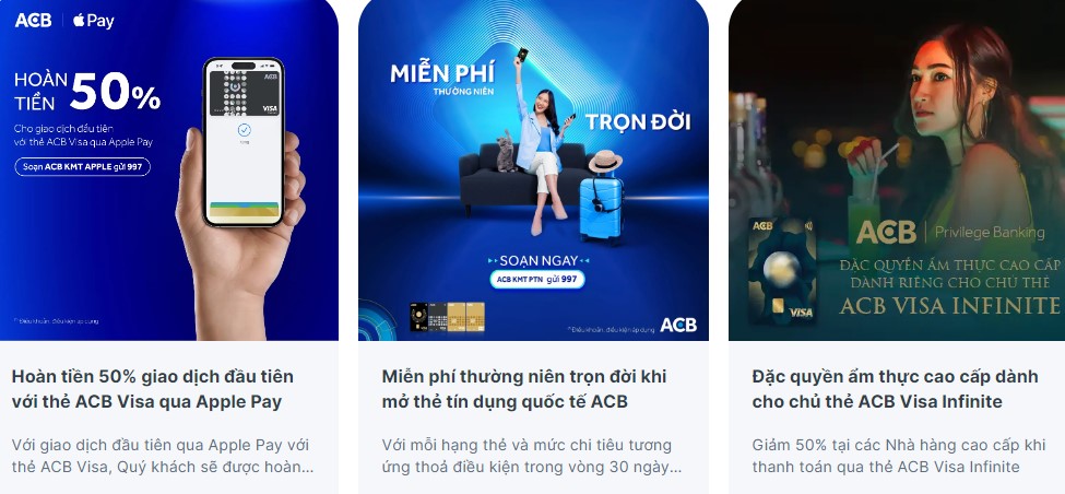 Lợi ích khi mở thẻ visa Debit ACB